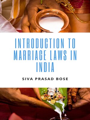 cover image of Introduction to Marriage Laws in India
